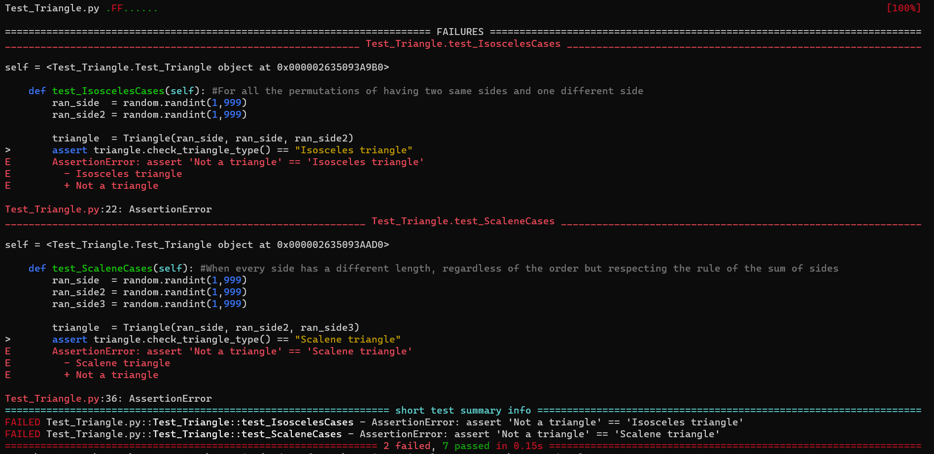 Github Jptheone Testingtriangles The Algorithm To Determine Triangle