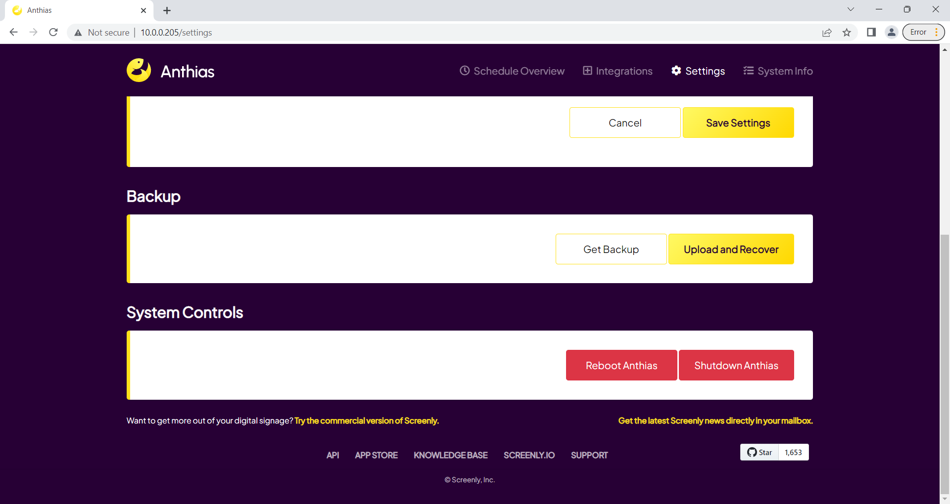 Modify Information Ui Modify web UI layout. by nicomiguelino · Pull Request #1718 · Screenly ...