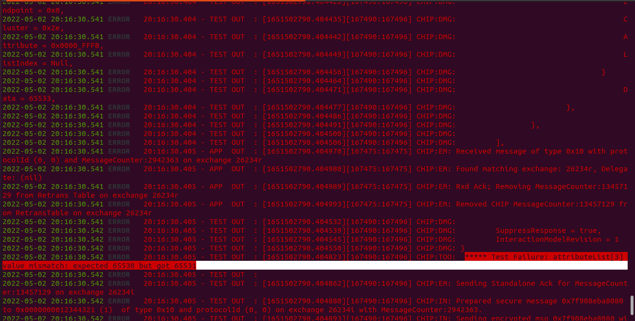 [TC-PSCFG-1.1] Attribute list showing value mismatch error · Issue ...