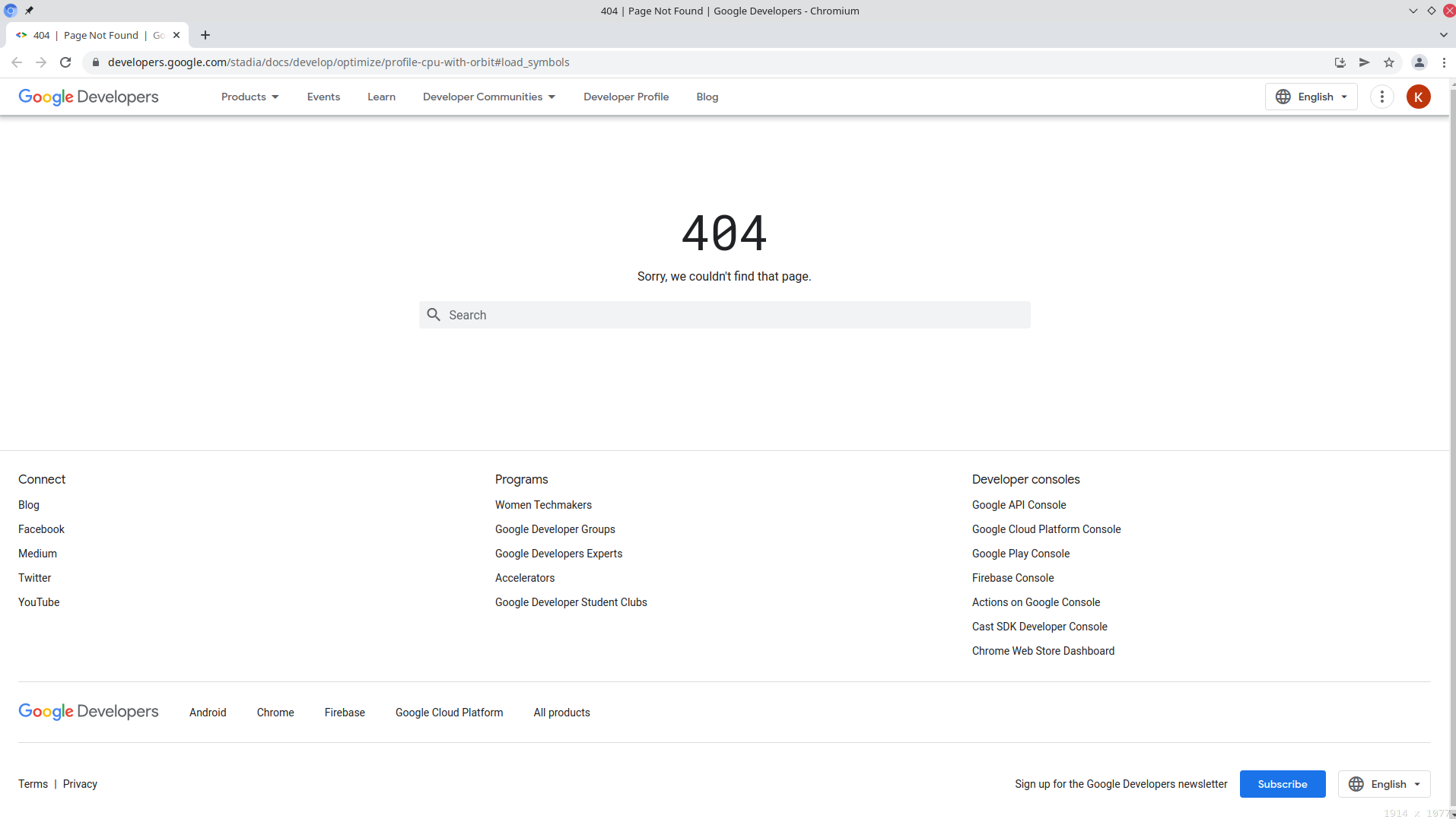 404 on 'More information on symbol loading' button · Issue #3496 ...