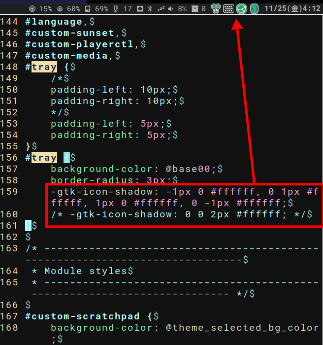Bordering of task tray icons · Issue #1774 · Alexays/Waybar · GitHub