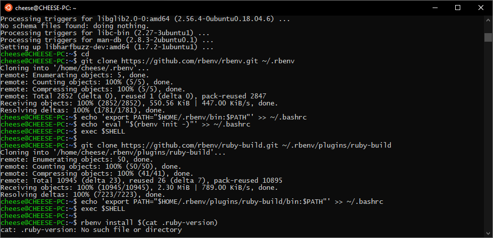 Windows Installation fails on Ruby on WSL step · Issue #8186 · forem ...