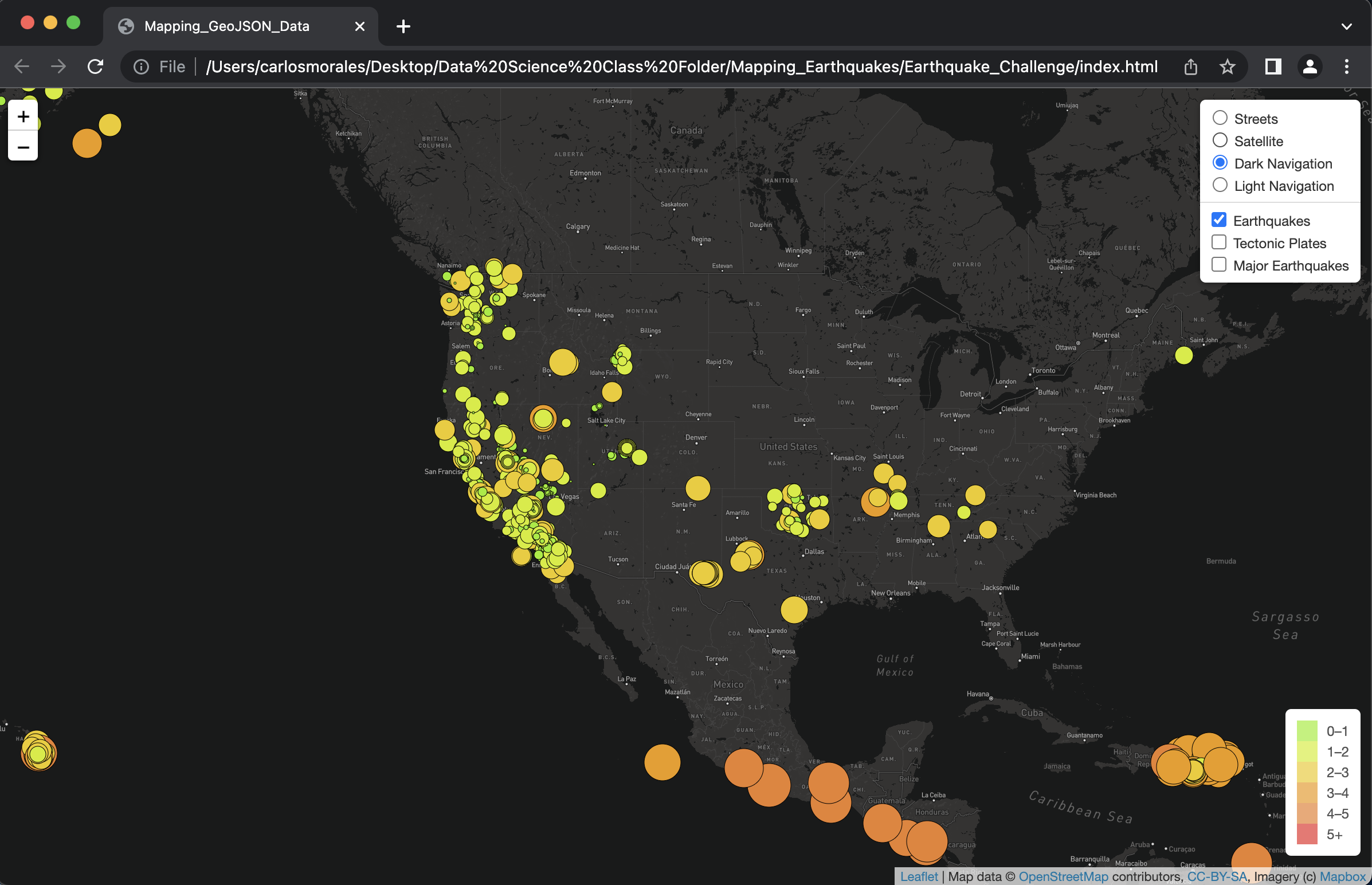 GitHub - carlosalexismorales/Mapping_Earthquakes: Using JavaScript and ...