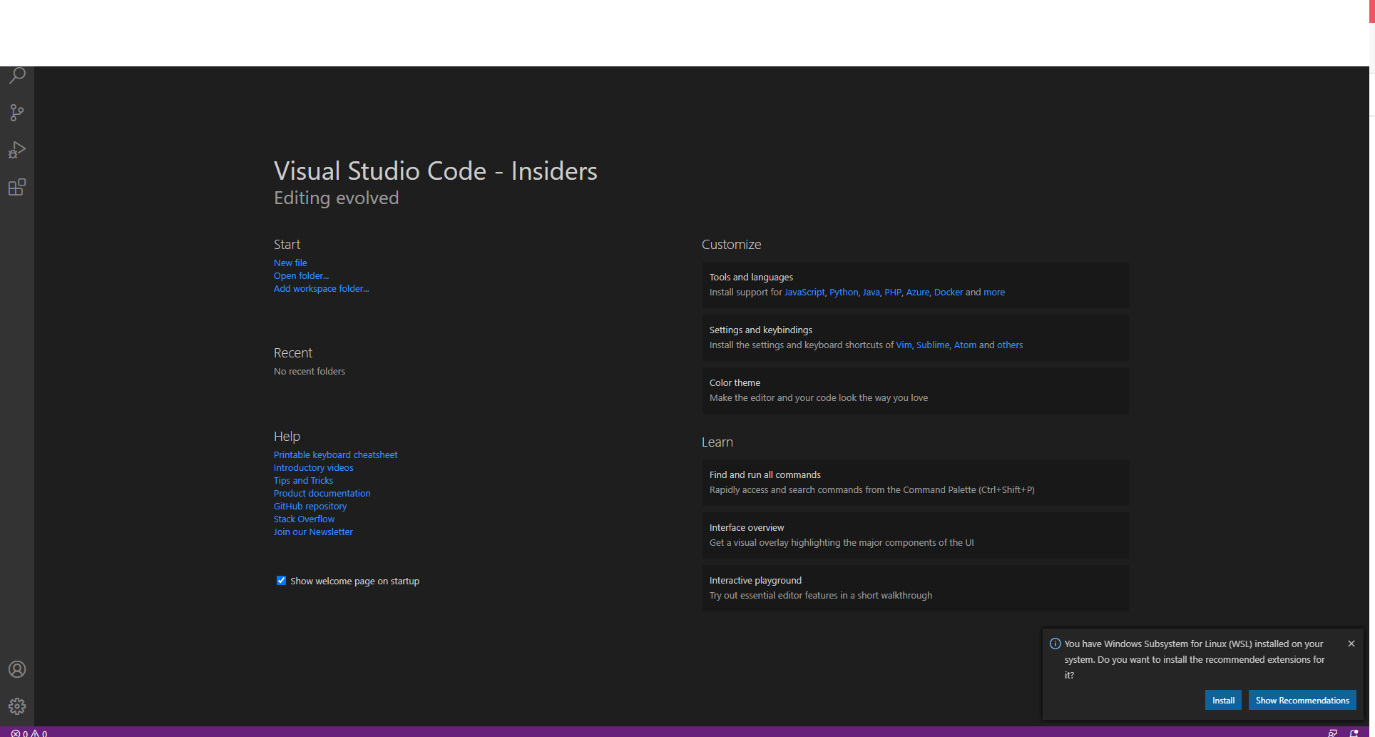 there is a white line on top menu when vscode in 4k resolution · Issue ...
