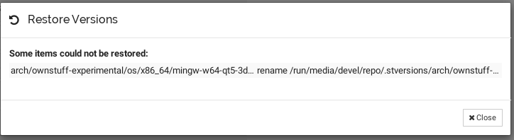 Restoring versions reports an error but actually works · Issue #6253 ...