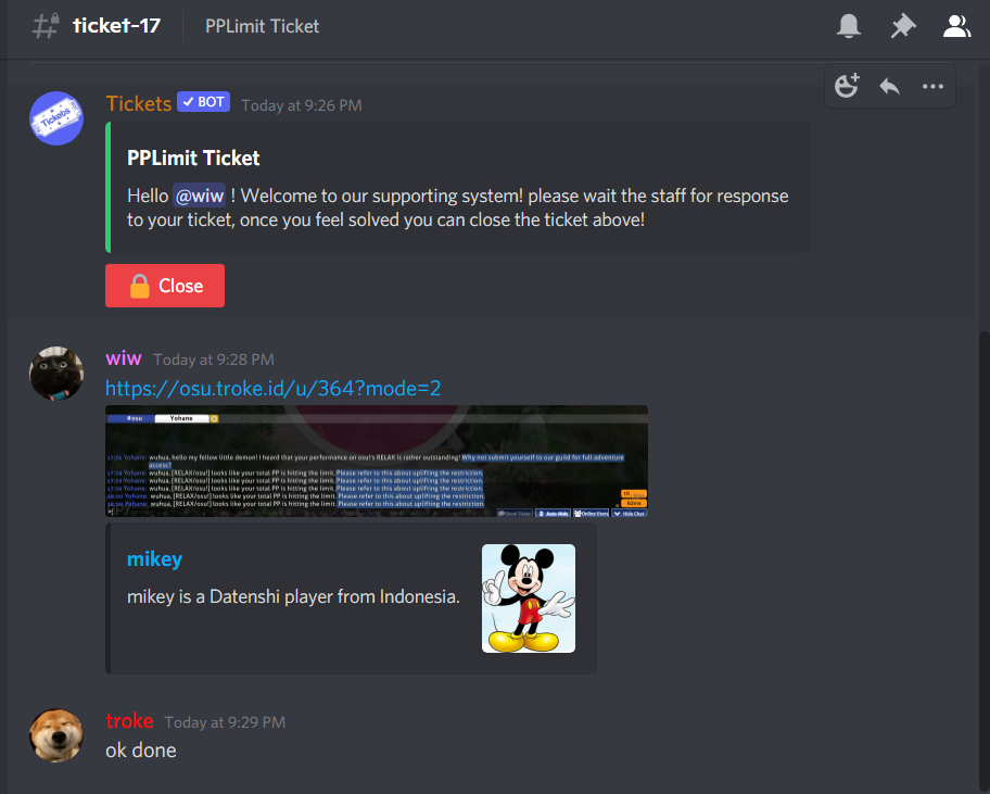 text-channel-example