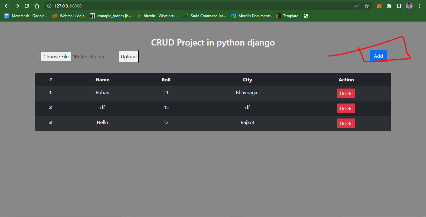 Github sorathiya2005 crud django is a python based web framework