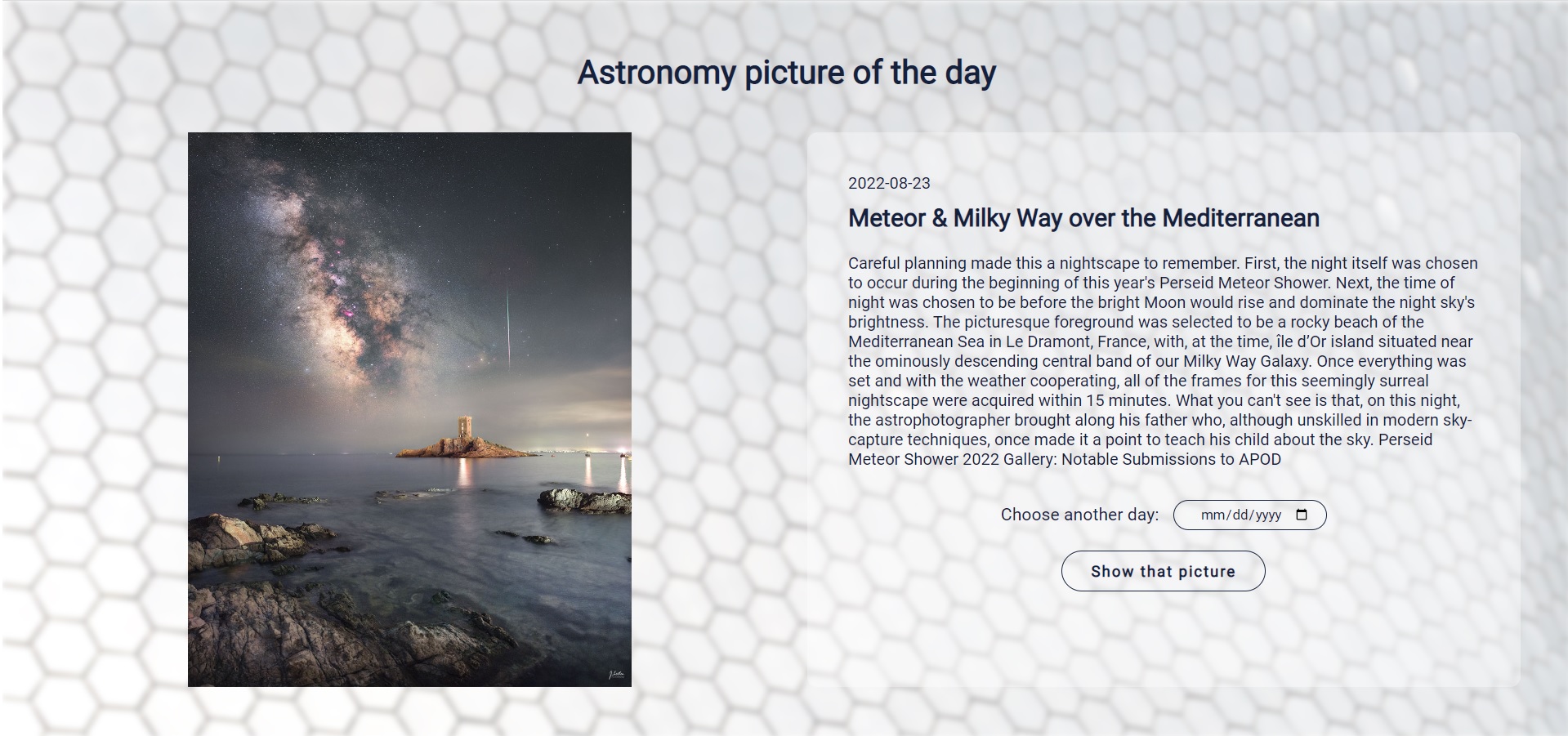 GitHub - NemethSzegediJudit/nasa-astronomy-picture-of-the-day