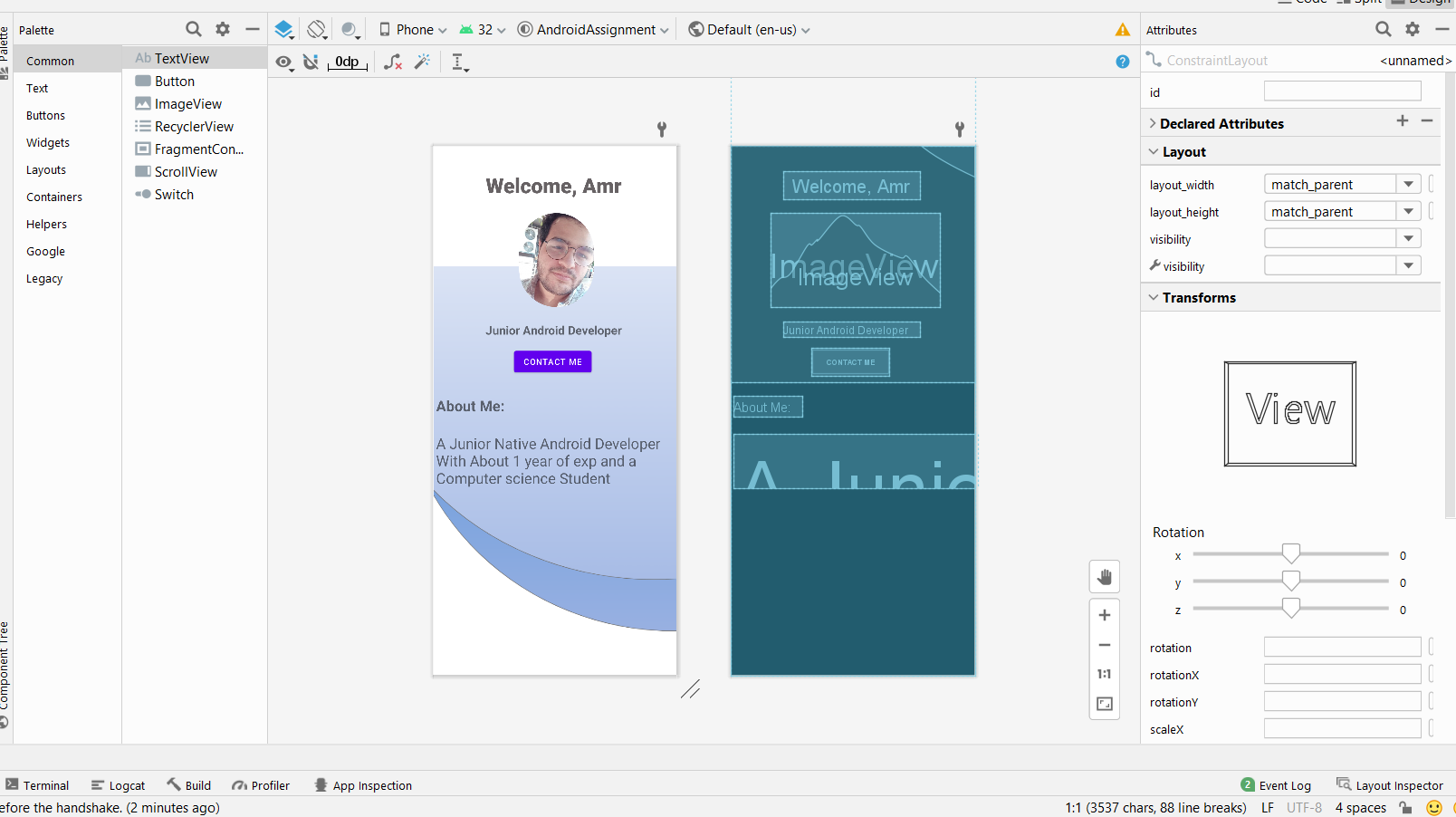 GitHub - AmrKhx/Android-Activity-Portofolio