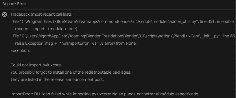 Don't work · Issue #763 · LuxCoreRender/BlendLuxCore · GitHub