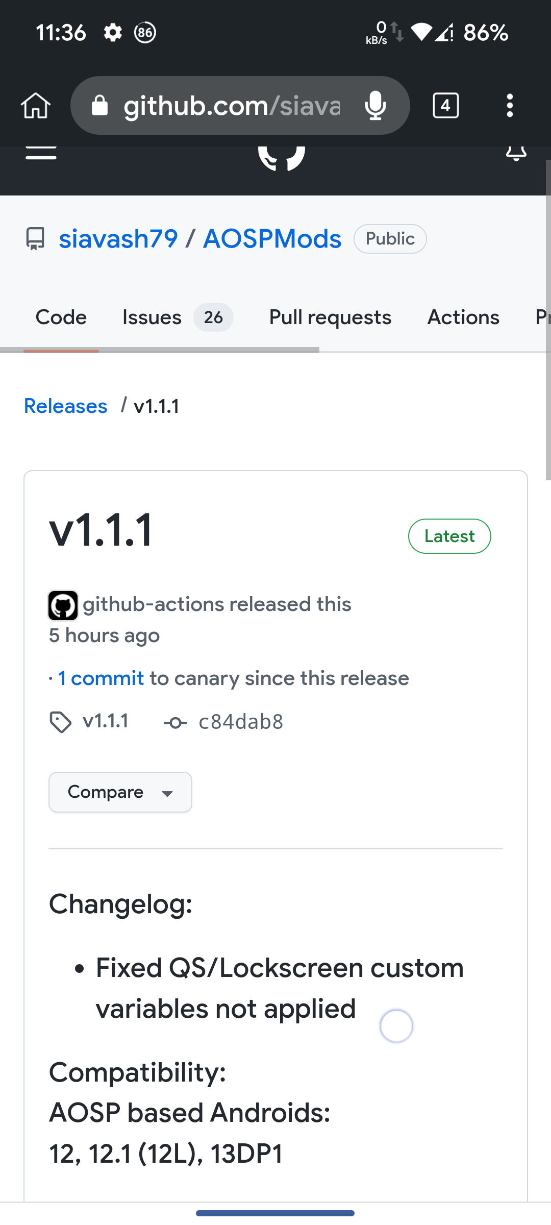 Aosp Mods Github , Releases · YuyukoAOSPMod/device – LJPRRC