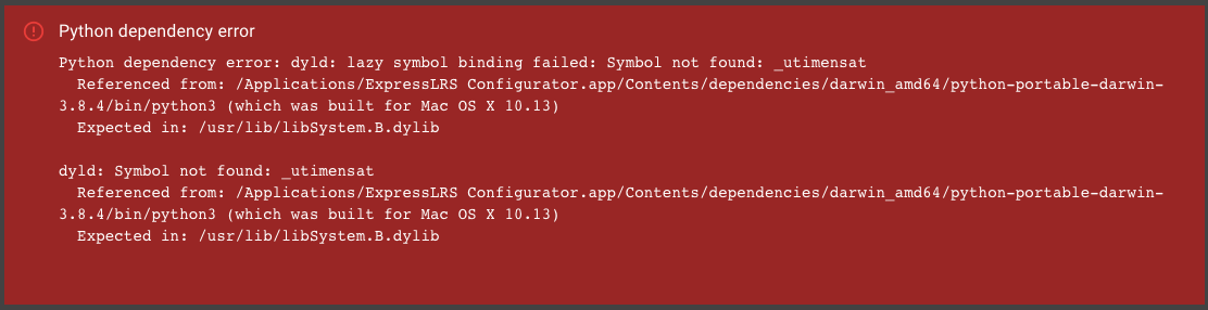 Python Dependency Error · ExpressLRS ExpressLRS · Discussion #1504 · GitHub