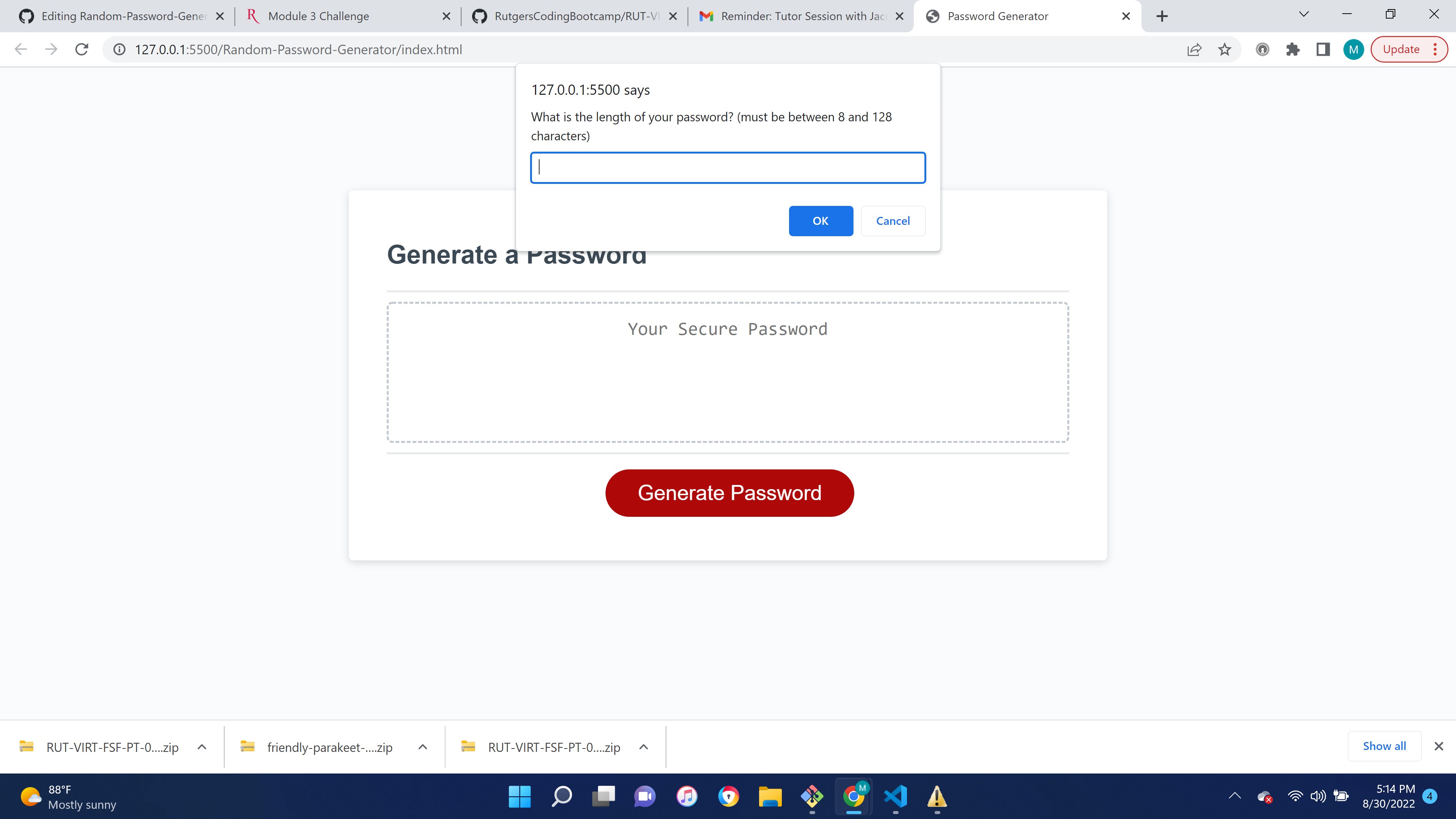 GitHub - maalindoshi95/Random-Password-Generator