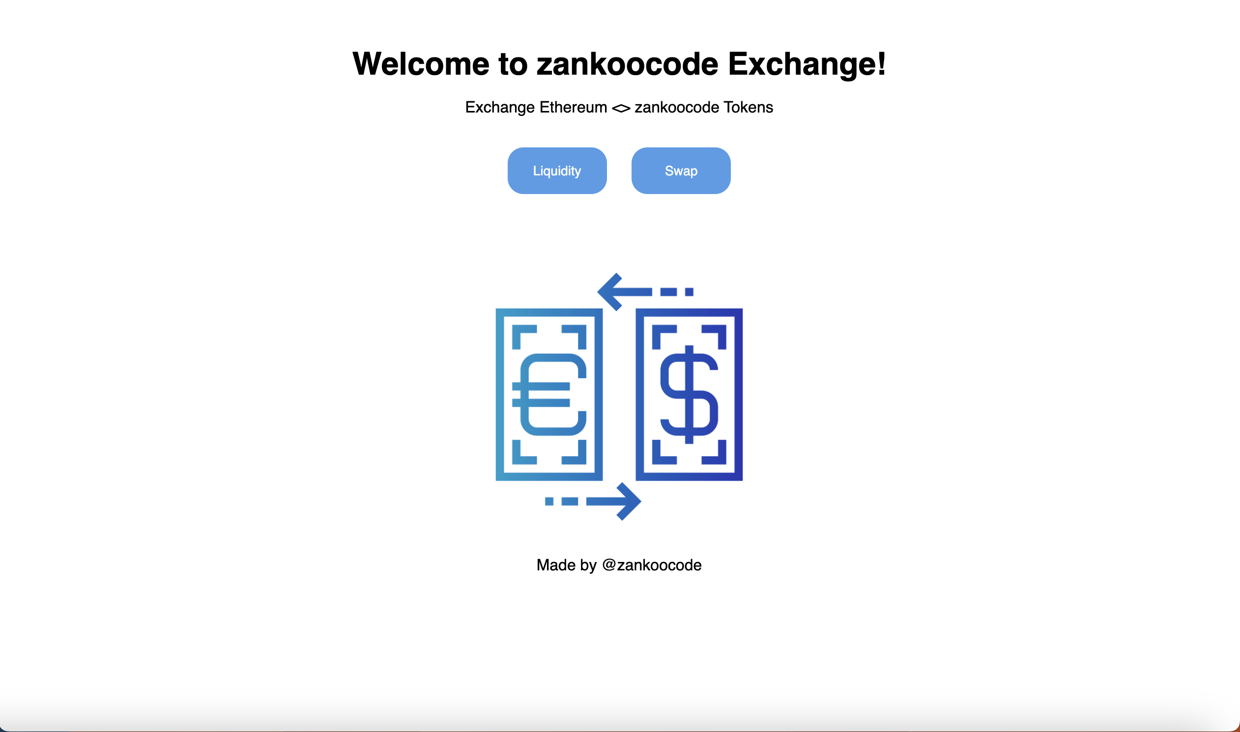 GitHub - zankoocode/DEX: zankoocode Decentralized exchange