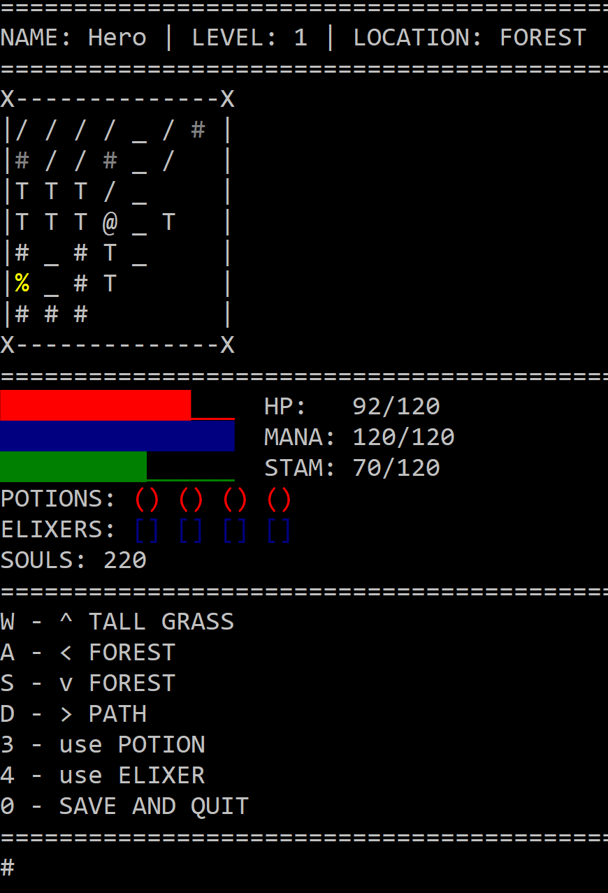 GitHub - caydebruce/Ascii-Adventure-Game: ascii adventure game