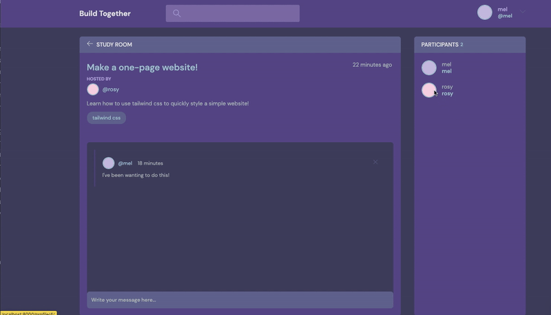 GitHub - garciamelody/Build-Together: Build Together is an app for ...