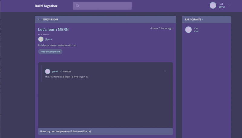 GitHub - garciamelody/Build-Together: Build Together is an app for ...
