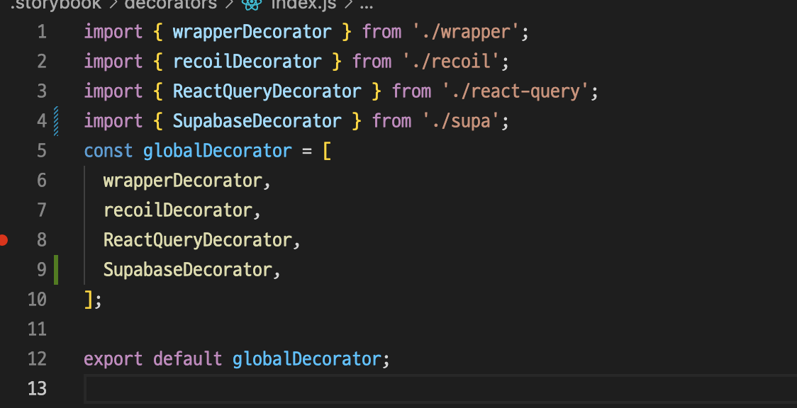 How can I use decorator of supabase in storybook? · supabase ...