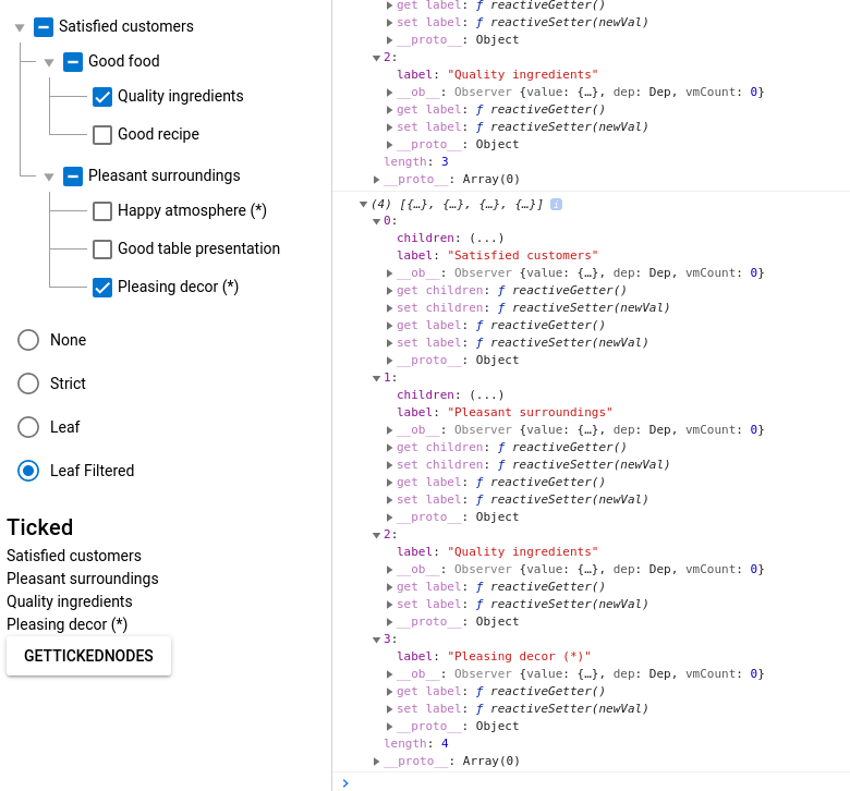 getTickedNodes () of QTree does not return all ticked nodes · Issue ...