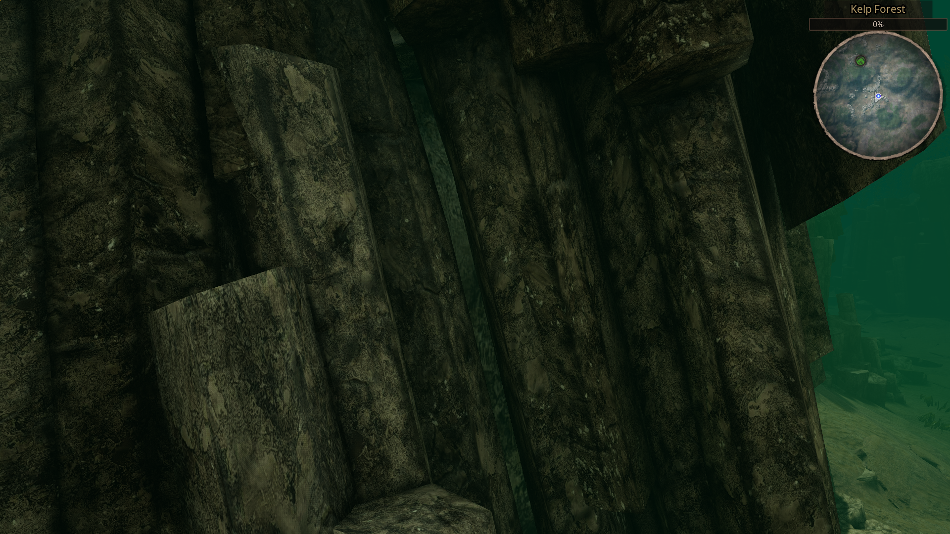 Map Bug (PTB) Gondwa Kelp Forest Rock Formation (slit hole in rock ...