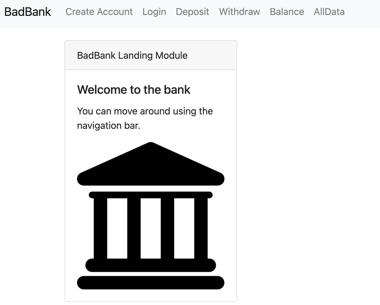 GitHub - Kuromay5577/badbank · GitHub