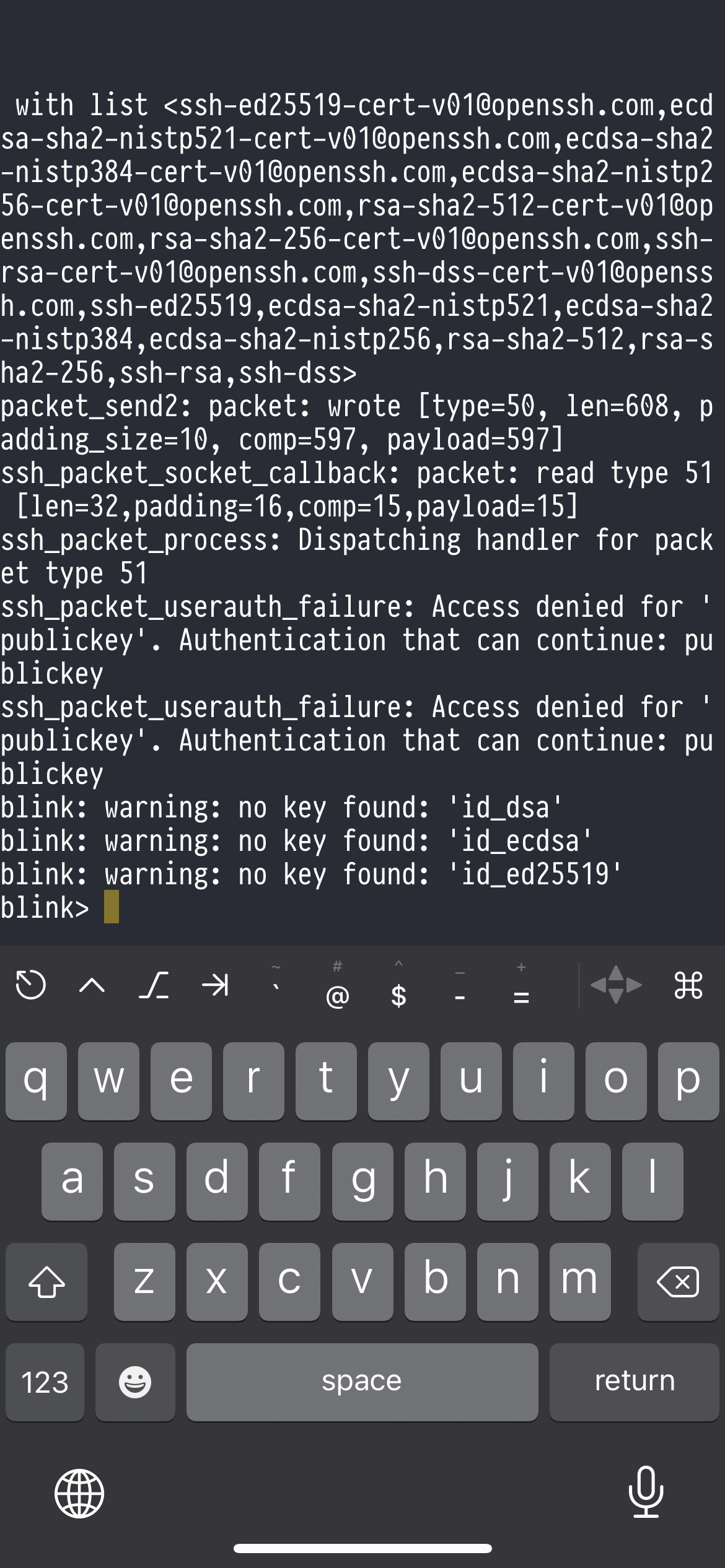 Cannot use Blink since ios 15 update · Issue #1274 · blinksh/blink · GitHub