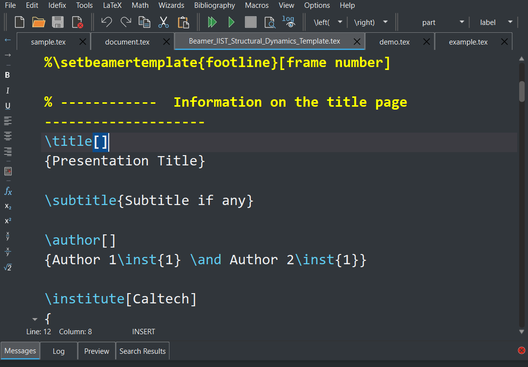 GitHub AKHIL S L/Structural Dynamics Lab Beamer template: Beamer