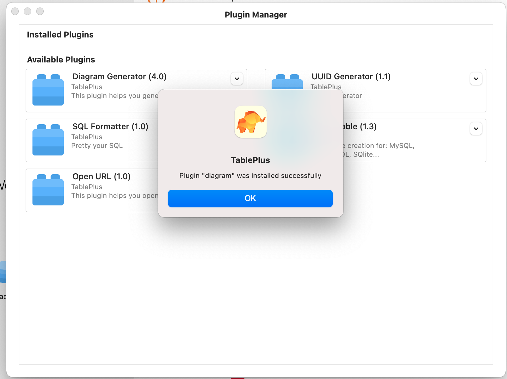 Unable to Install Plugins · Issue #2466 · TablePlus/TablePlus · GitHub