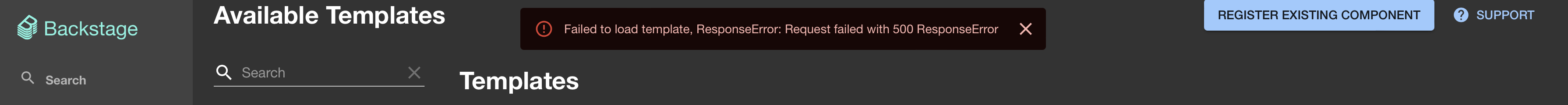 Changing backend port results in failed to load template errors · Issue ...