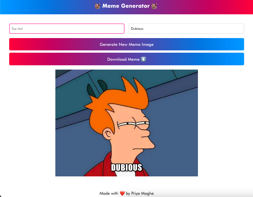 GitHub - pizuCoder/meme-generator-app