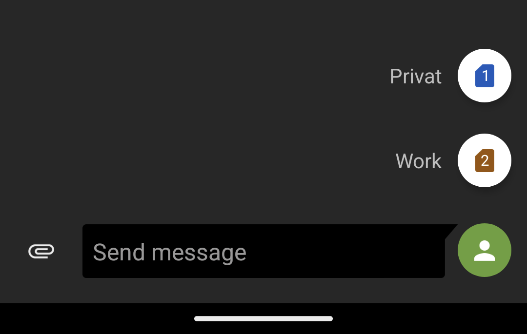 With 2 SIM, SMS SIM preference "ask every time" doesn't work · Issue