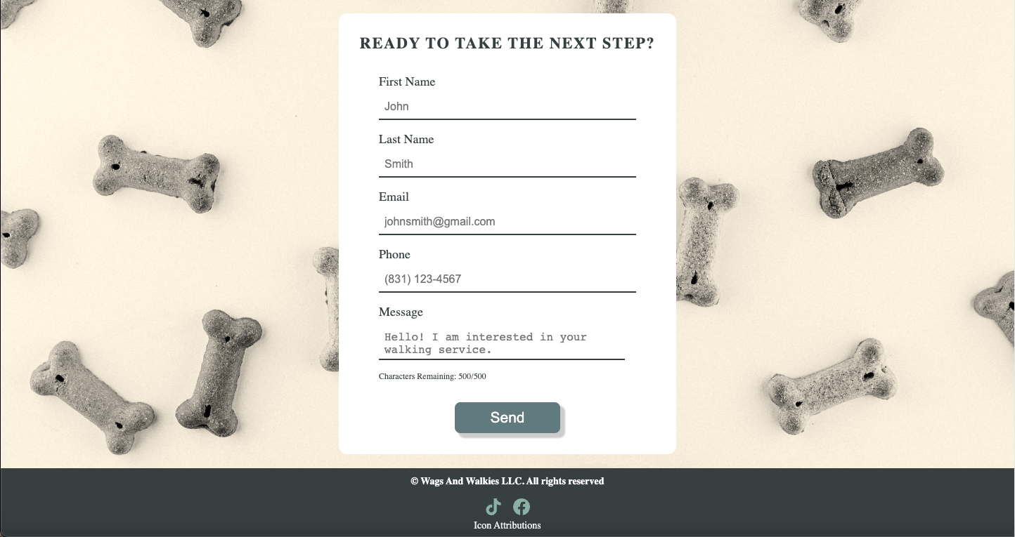 GitHub - kemp3673/WagsAndWalkies: Dog Walking Website