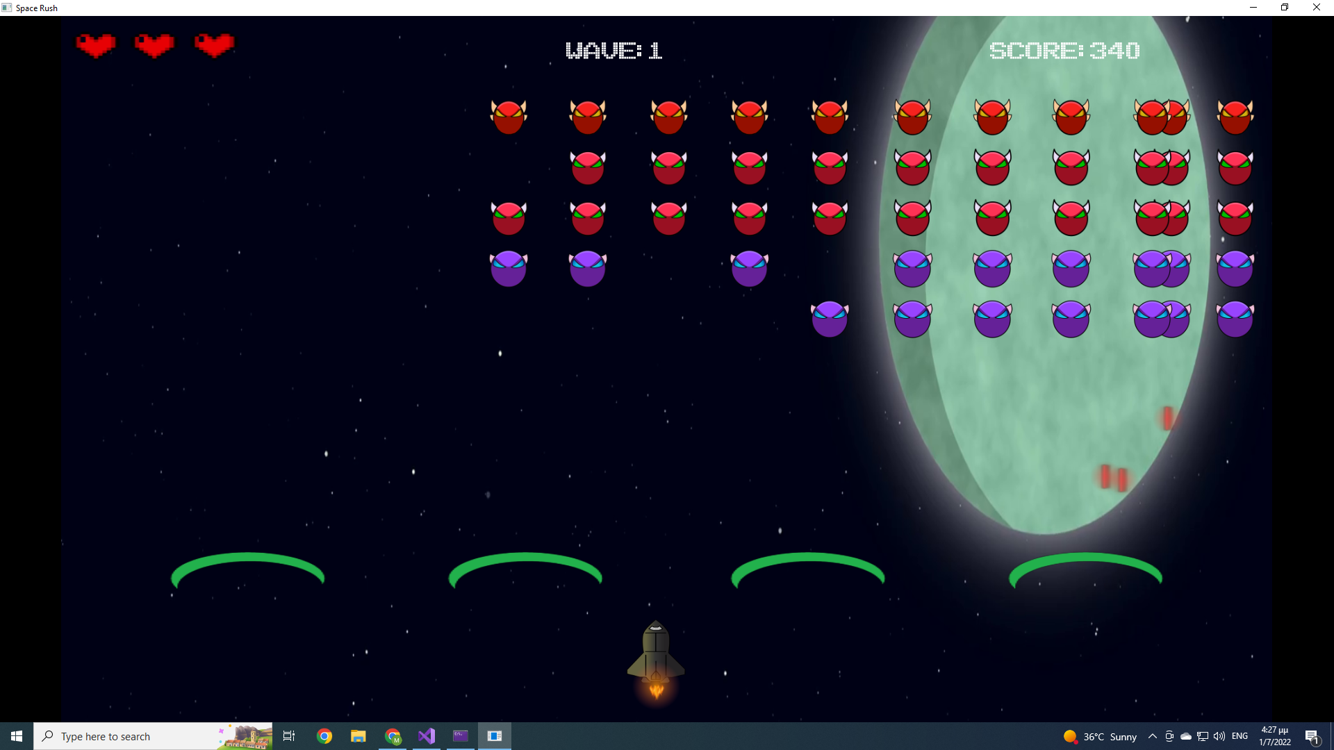 GitHub - PapageorgiouMarios/Space-Rush-Cpp-Game: Space-Invaders like ...