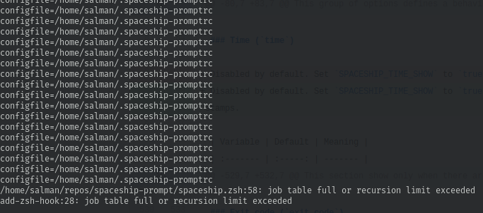 spaceship-promptrc filles job table