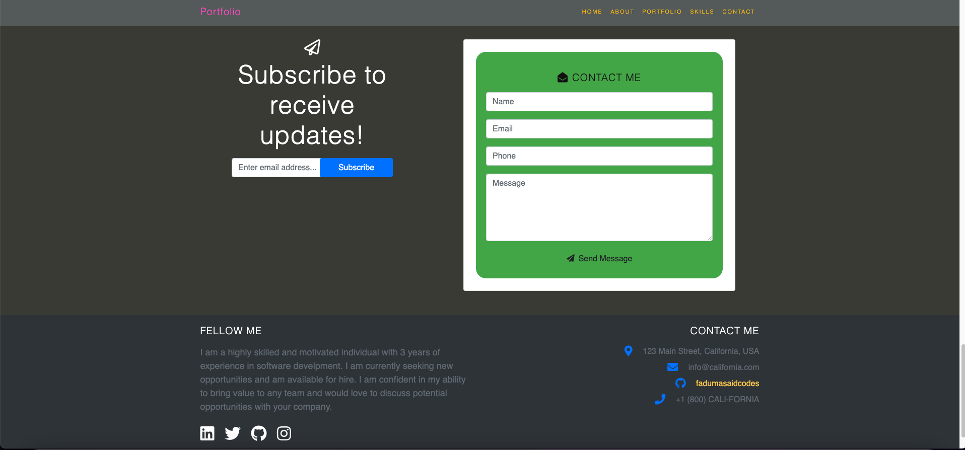 Screenshot contact