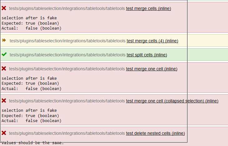Failing tableselection tests · Issue #1944 · ckeditor/ckeditor4 · GitHub