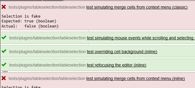 Failing tableselection tests · Issue #1944 · ckeditor/ckeditor4 · GitHub