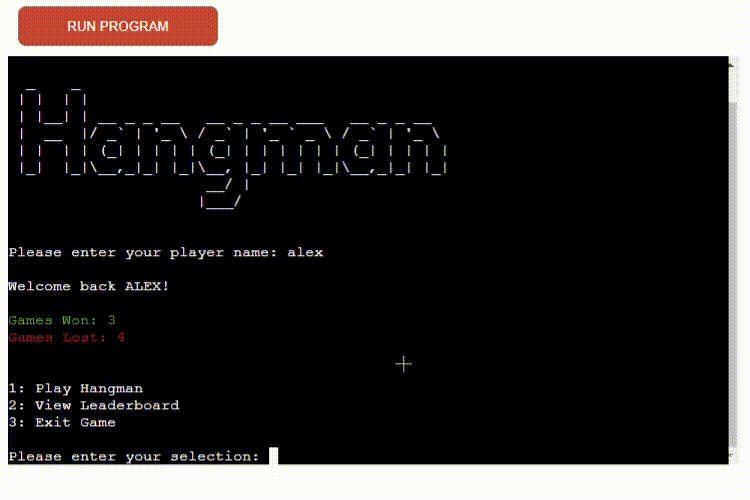 GitHub - AlexanderJWard/hangman