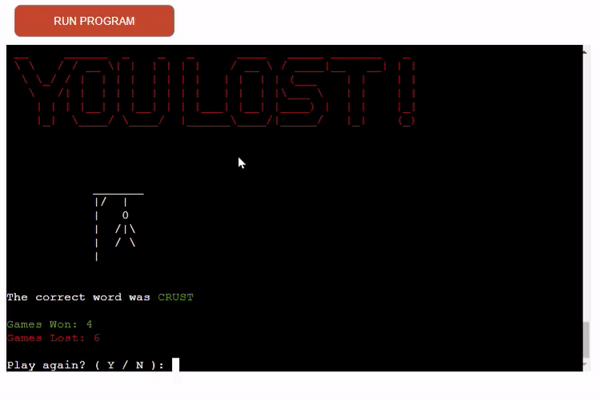 GitHub - AlexanderJWard/hangman