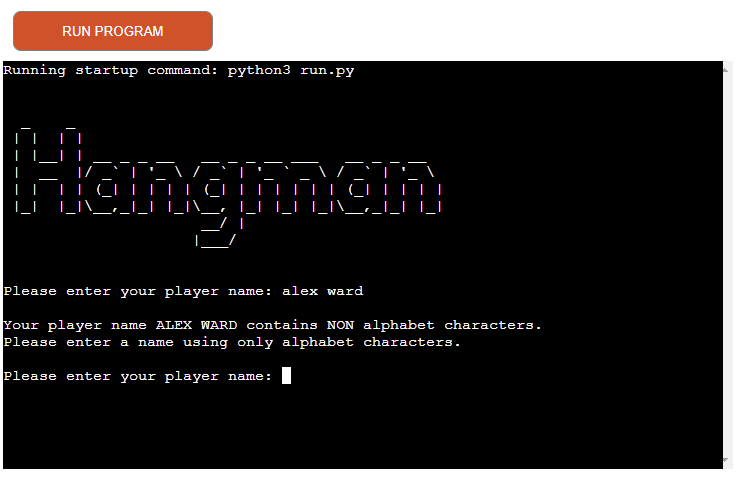 GitHub - AlexanderJWard/hangman