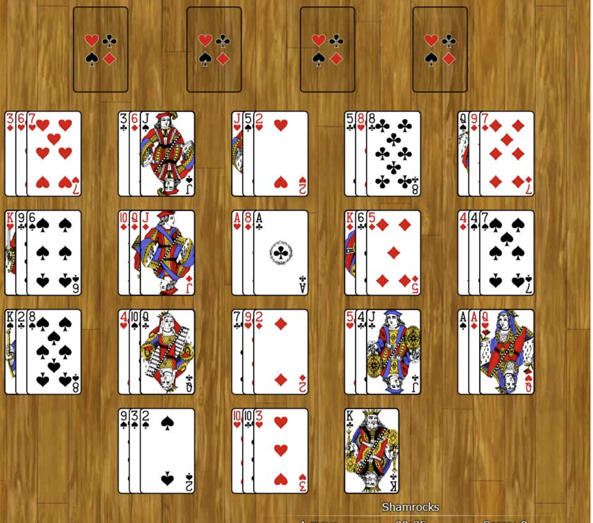 Worldsolitaire Com GitHub - liyuan210/Shamrocks-paly: Shamrocks is a solitaire card game ...