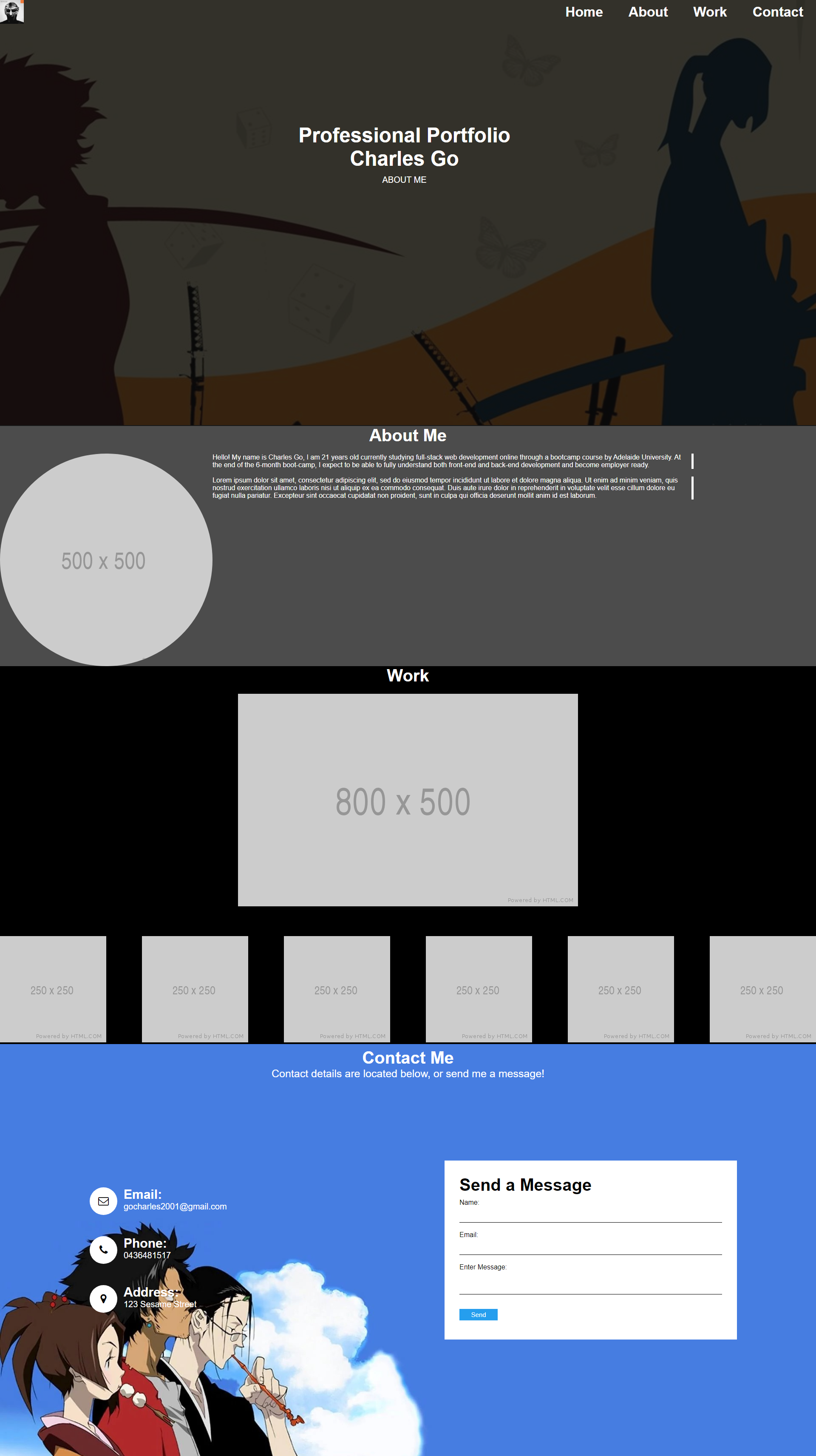 GitHub - GoCharlesYes/Professional-Portfolio-HTML-CSS