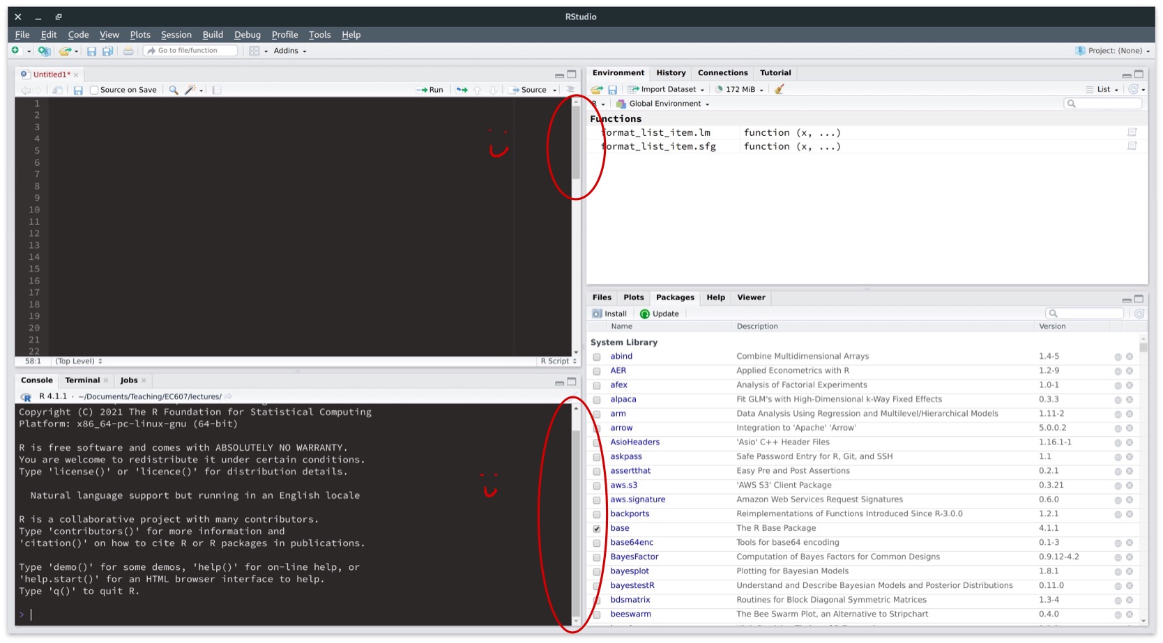 Scrollbox in vertical scrollbar in source pane becomes unusably thin on ...