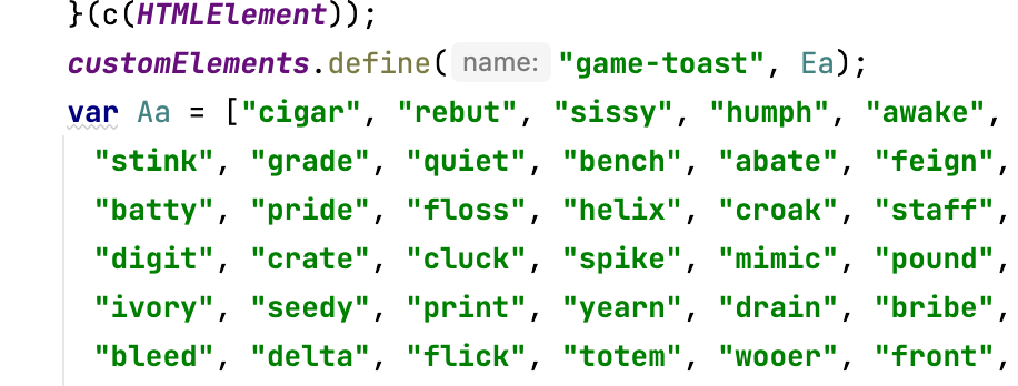 You can get the actual wordlist from his source code · Issue #1 ...