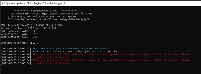 Zergpool CPU mining - wrong port issue · Issue #2060 · RainbowMiner ...