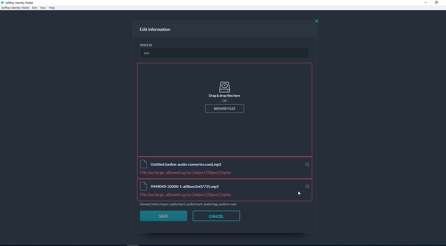 Error when saving Voice ID - can't incorporate · Issue #850 ...
