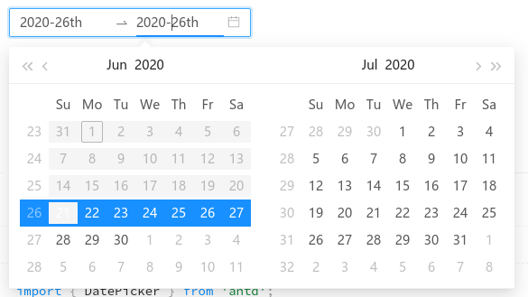 Datepicker 的 rangepicker 在特定条件下颜色区分不清晰 · Issue #24645 · ant-design/ant ...