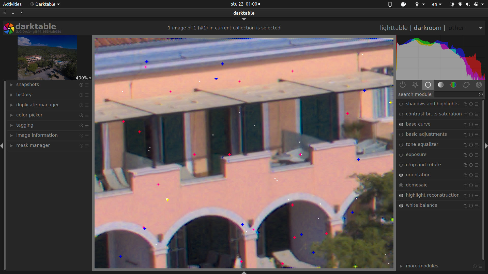 Darktable creates artefacts on HDR images · Issue 3510 ·