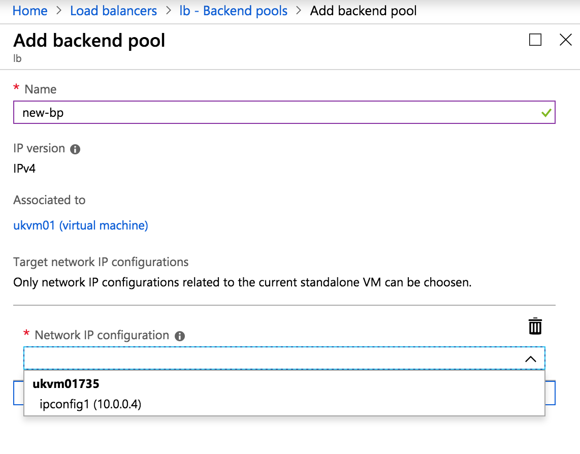 Q Does One load balancer support multiple backend pools? · Issue