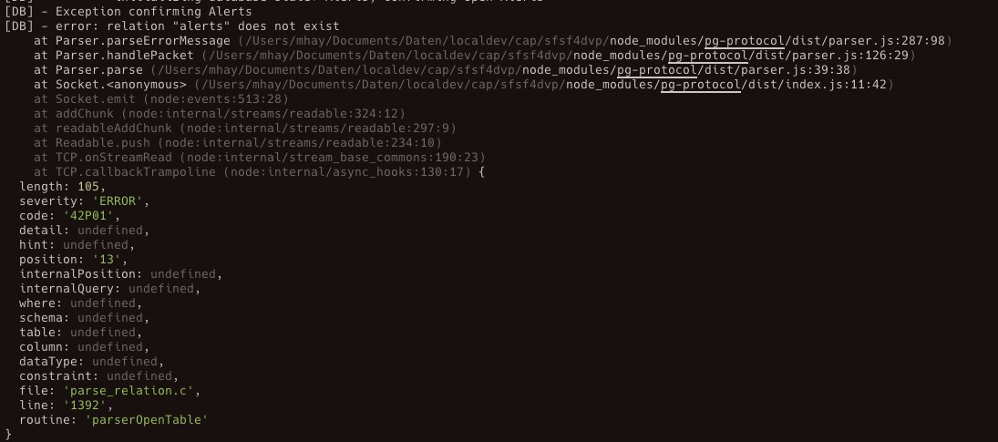 error: relation "[tablename]" does not exist · Issue #399 · sapmentors ...